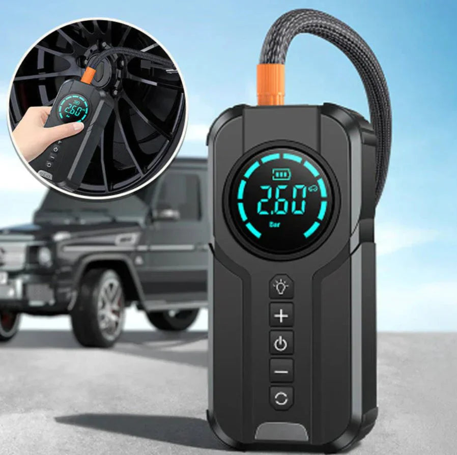 BUVAYE Portable Jump Starter & Air Pump – Multi-Function Car Emergency Tool in KSA