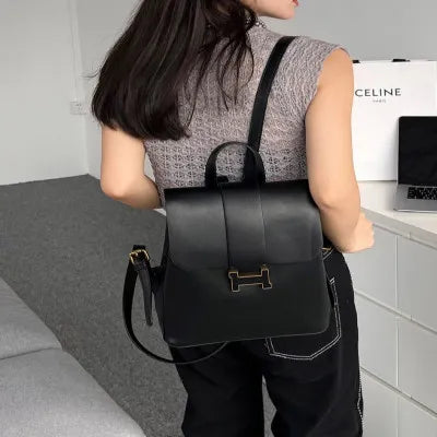 Black Leather Women’s Backpack – Stylish, Durable & Versatile Bag for Everyday Use