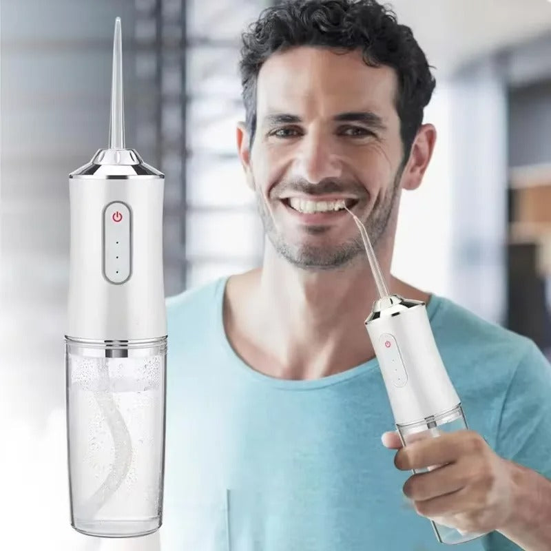 3-in-1 Portable Electric Oral Irrigator – Water Floss, Teeth Whitening & Gum Care