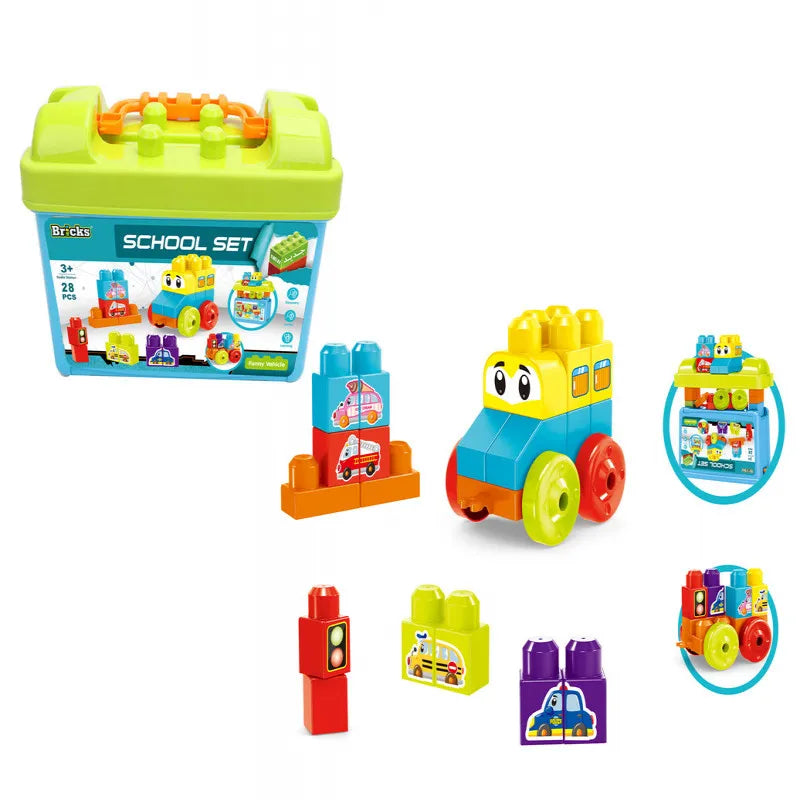 Breathing TraineBrix 45-Piece Car Building Kit – Creative STEM Toy for Kids in KSAr Device – Improve Lung Capacity & Respiratory Health at Home