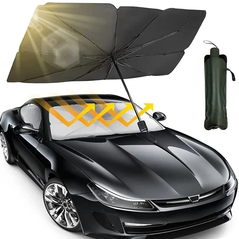 Premium Car Windshield Umbrella Sun Shade – Protect Your Car & Stay Cool in KSA