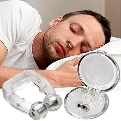 Anti-Snoring Nose Clip – Comfortable Magnetic Snore Stopper with Protection Case