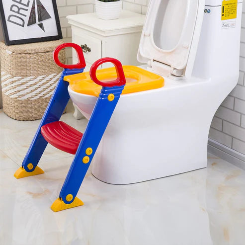Children’s Toilet Ladder & Potty Training Seat – Safe & Fun for Ages 1-7 in KSA