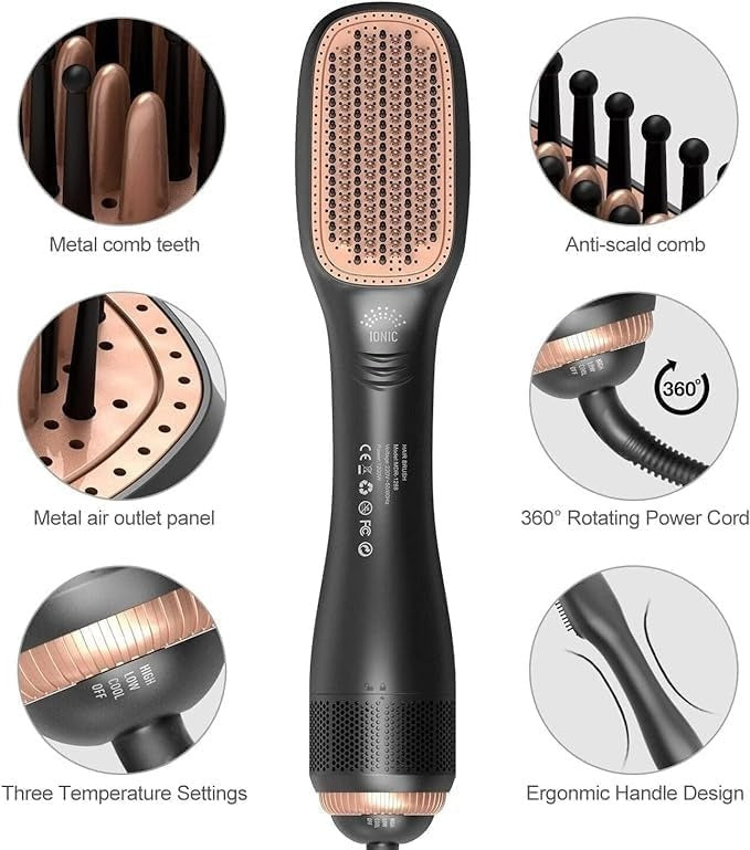 2-in-1 Professional Hair Dryer & Styler – Fast Drying & Smooth Finish