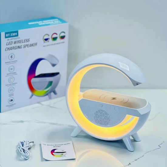 LED Wireless Charger Speaker – Stylish Audio & Wireless Charging in KSA