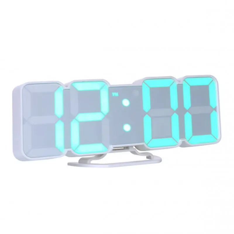 3D Digital LED Alarm Clock – Wireless Remote, Date & Temperature Display