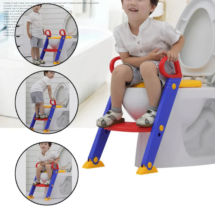 Children’s Toilet Ladder & Potty Training Seat – Safe & Fun for Ages 1-7 in KSA