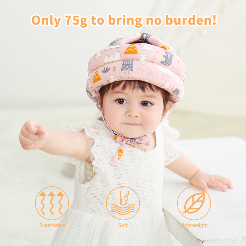Baby Head Protector Helmet – Soft Safety Hat for Crawling & Walking (6M–4Y)