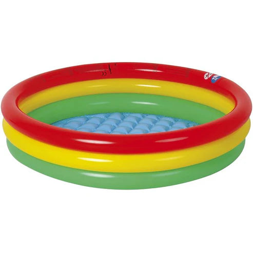Bestway 4-Ring Rainbow Inflatable Pool