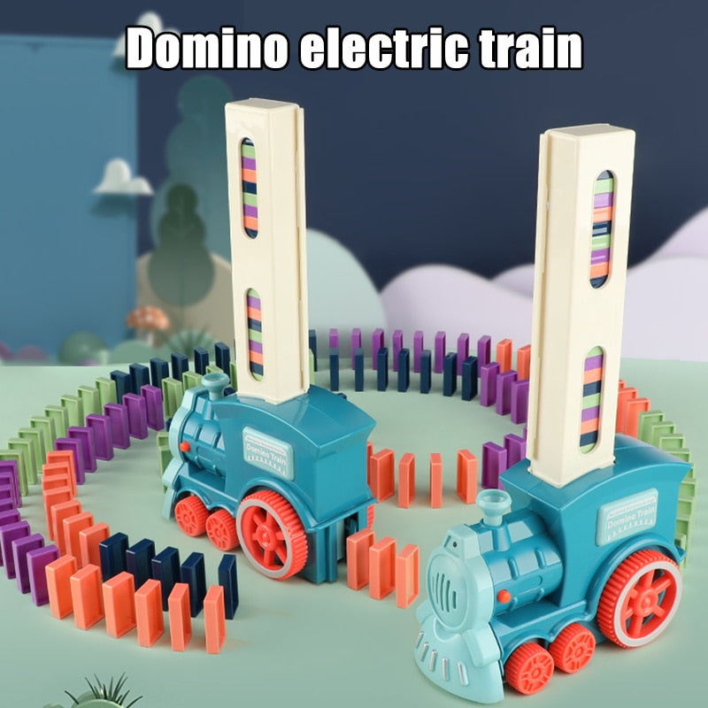 Automatic Domino Train Toy – Fun & Creative Domino Set for Kids in KSA