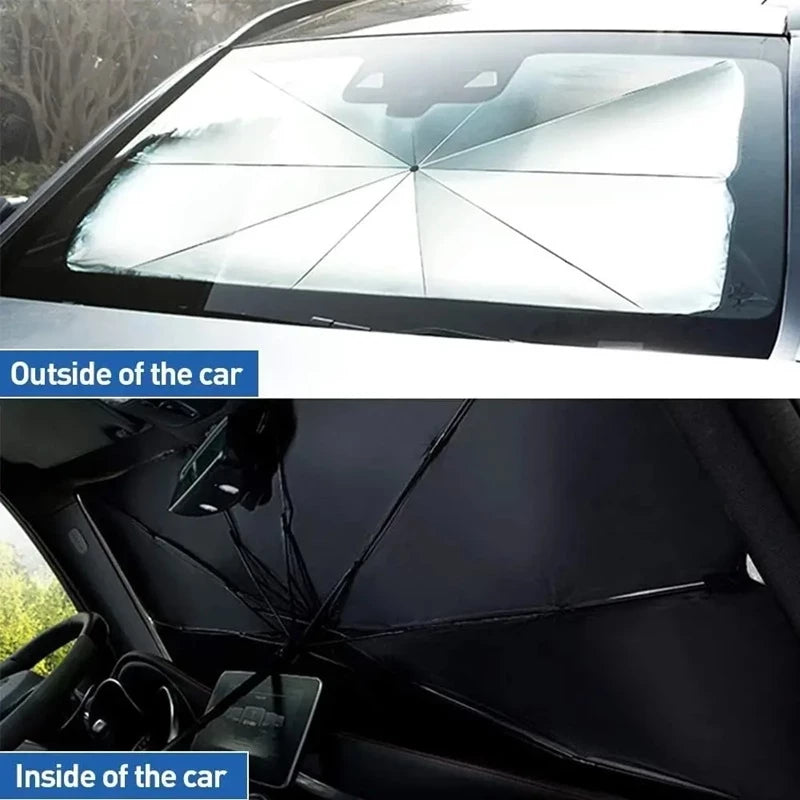 Premium Car Windshield Umbrella Sun Shade – Protect Your Car & Stay Cool in KSA
