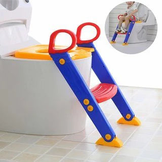 Children’s Toilet Ladder & Potty Training Seat – Safe & Fun for Ages 1-7 in KSA