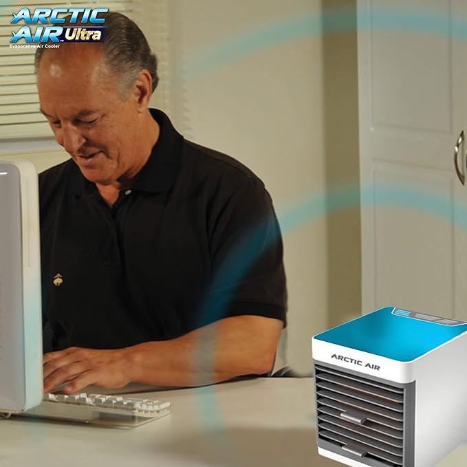 Arctic Air Ultra Portable Evaporative Air Cooler – 3-Speed, Humidifier & Purifier