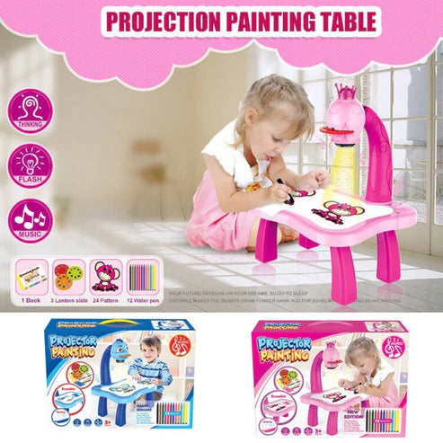 LED Projector Art Painting Table for Kids – Creative Drawing & Learning Station in KSA