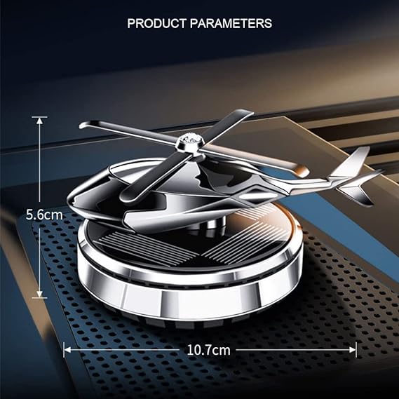 Helicopter-Shaped Solar Car Air Freshener – Aromatherapy & Decorative Car Accessory in KSA
