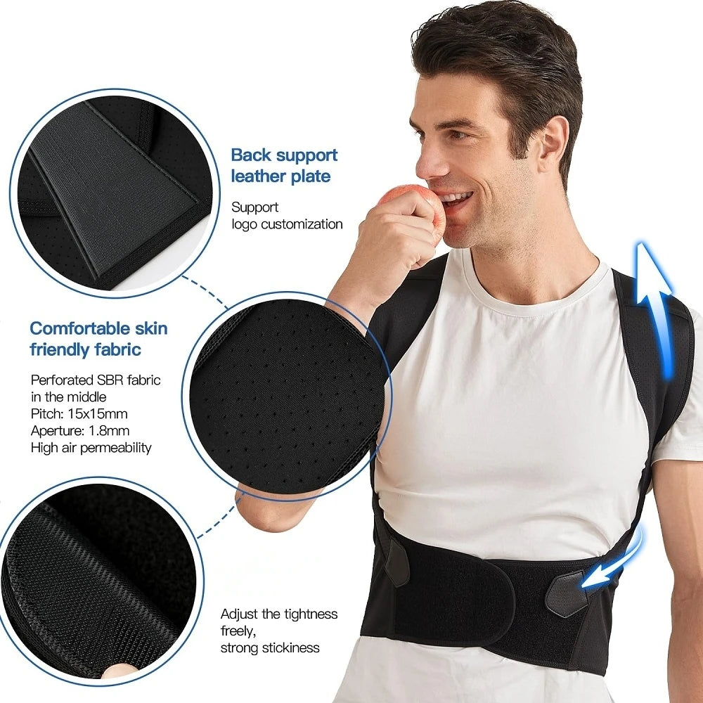 Adjustable Back Posture Belt – Spine Support & Pain Relief for Daily Use