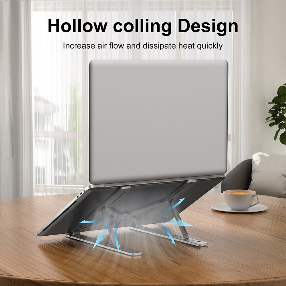 Nulaxy C4 Adjustable Laptop Stand – Ergonomic & Portable for 10-15.6” Laptops in KSA
