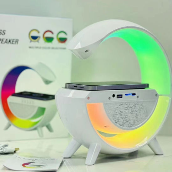 LED Wireless Charger Speaker – Stylish Audio & Wireless Charging in KSA
