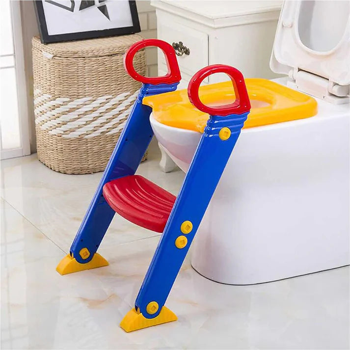 Children’s Toilet Ladder & Potty Training Seat – Safe & Fun for Ages 1-7 in KSA