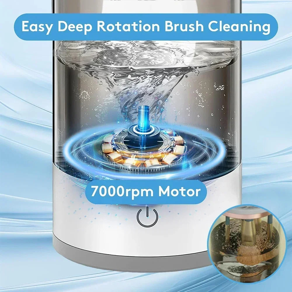 Automatic Multi Brush Cleaner – Dual Mode Cleaning & Drying for Makeup Brushes