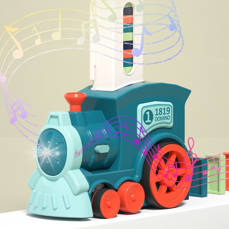 Automatic Domino Train Toy – Fun & Creative Domino Set for Kids in KSA